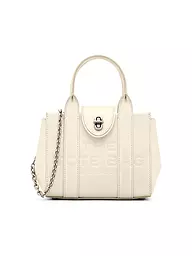 MARC JACOBS | Sac en cuir - Mini sac THE TURNLOCK CROSSBODY TOTE | Blanc