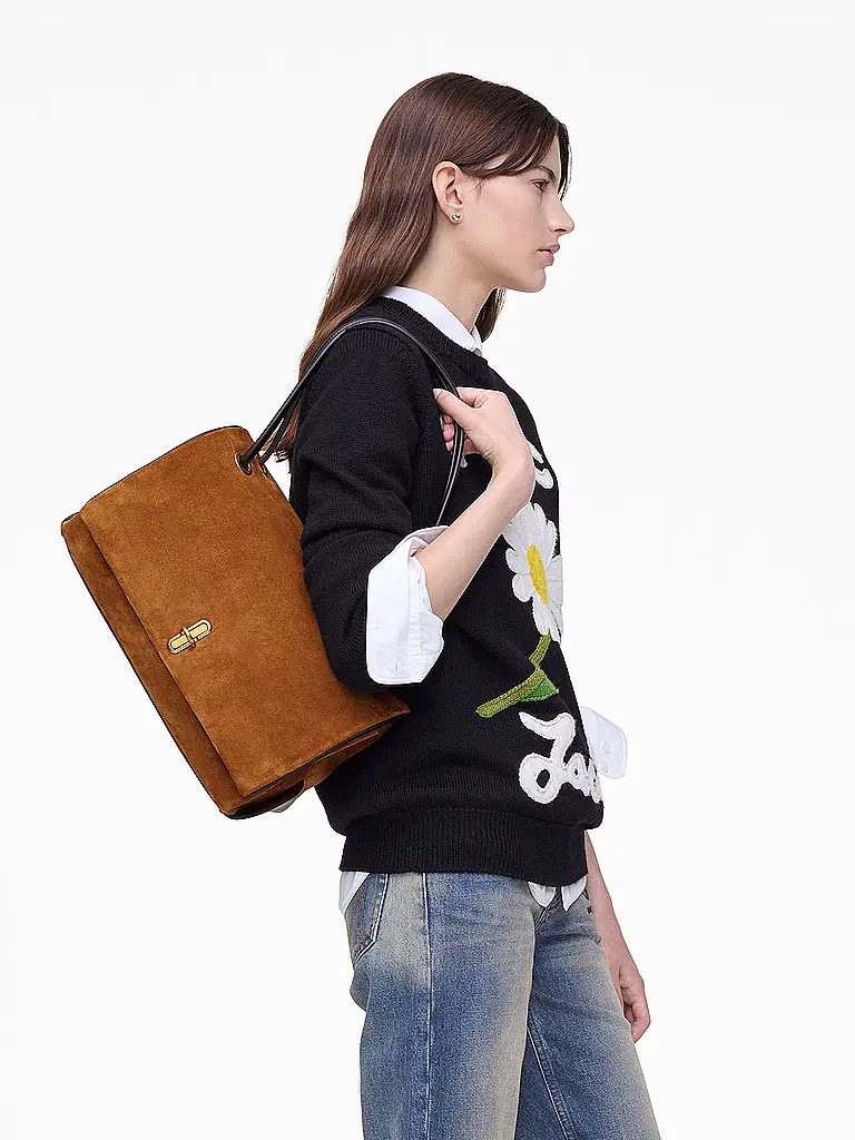 MARC JACOBS | Sac en cuir - Sac bandoulière THE LARGE DUAL | Camel