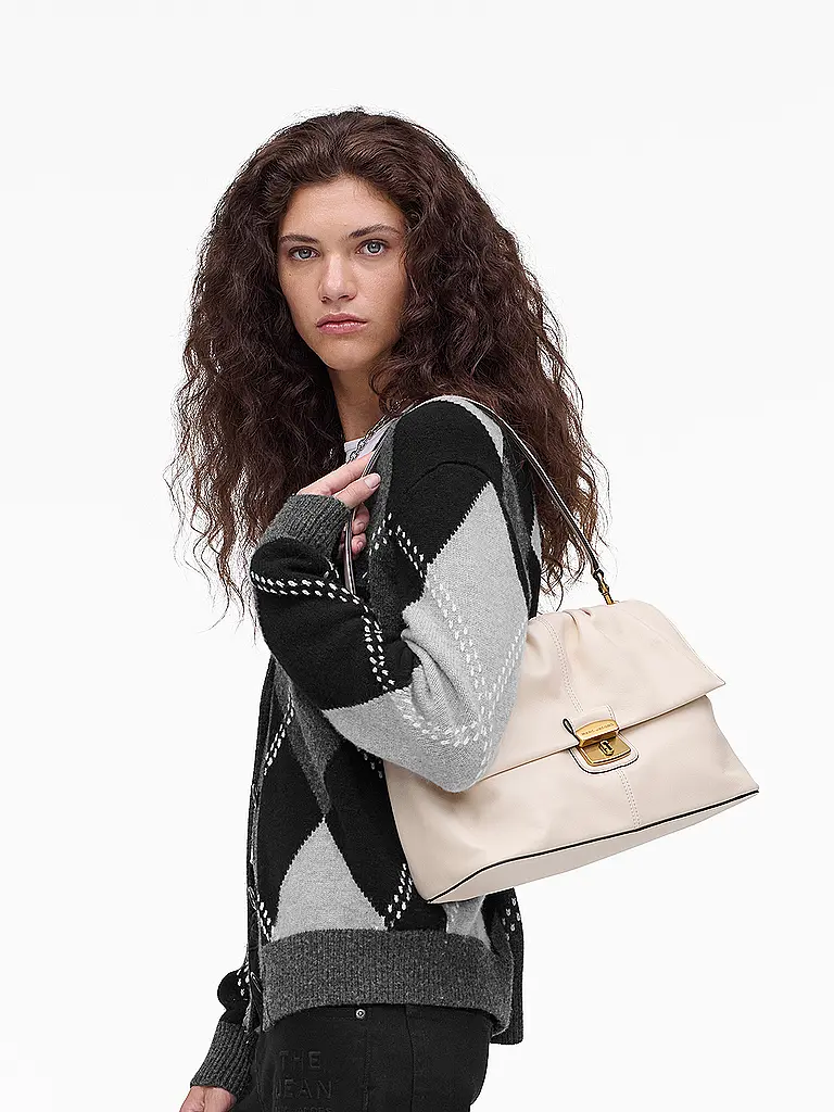 MARC JACOBS | Sac en cuir - Sac bandoulière THE MESSENGER | Crème