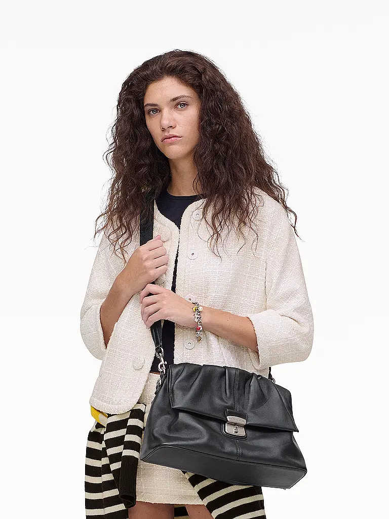 MARC JACOBS | Sac en cuir - Sac bandoulière THE MESSENGER | Noir