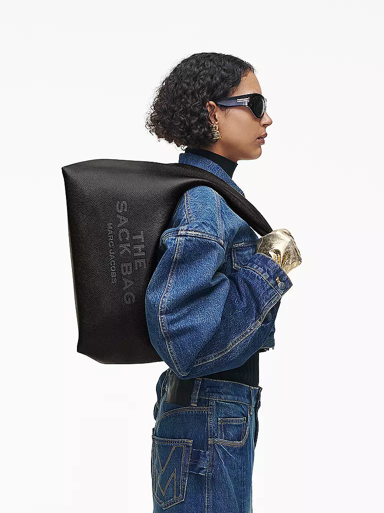 MARC JACOBS | Sac en cuir - Sac bandoulière THE SACK BAG | Noir