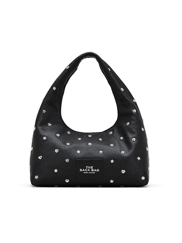 MARC JACOBS | Sac en cuir - Sac Hobo THE ICON SACK | Noir