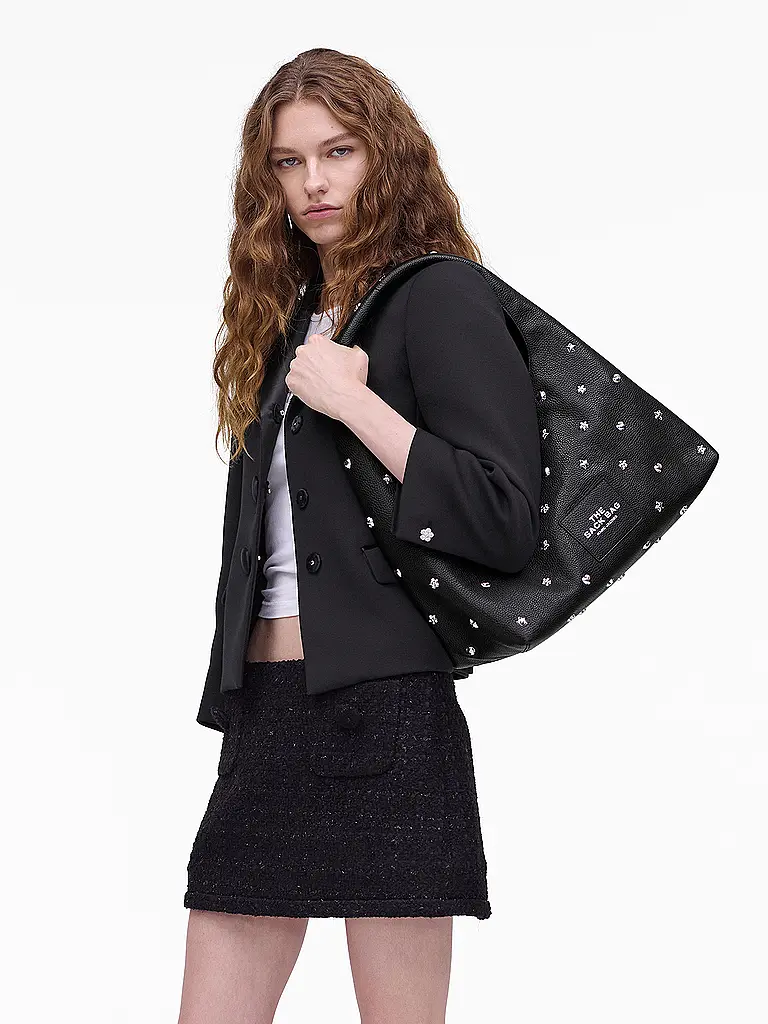 MARC JACOBS | Sac en cuir - Sac Hobo THE ICON SACK | Noir