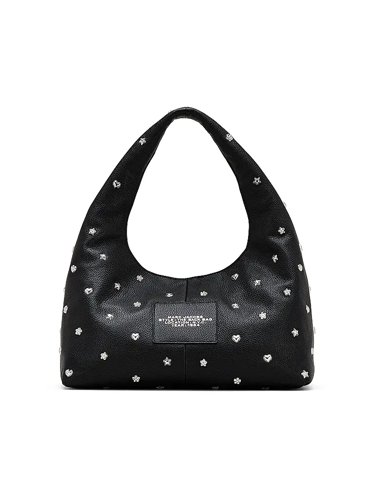 MARC JACOBS | Sac en cuir - Sac Hobo THE ICON SACK | Noir