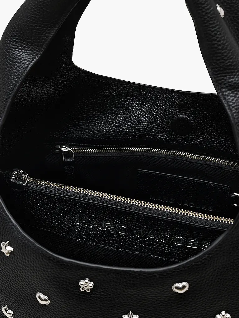 MARC JACOBS | Sac en cuir - Sac Hobo THE ICON SACK | Noir