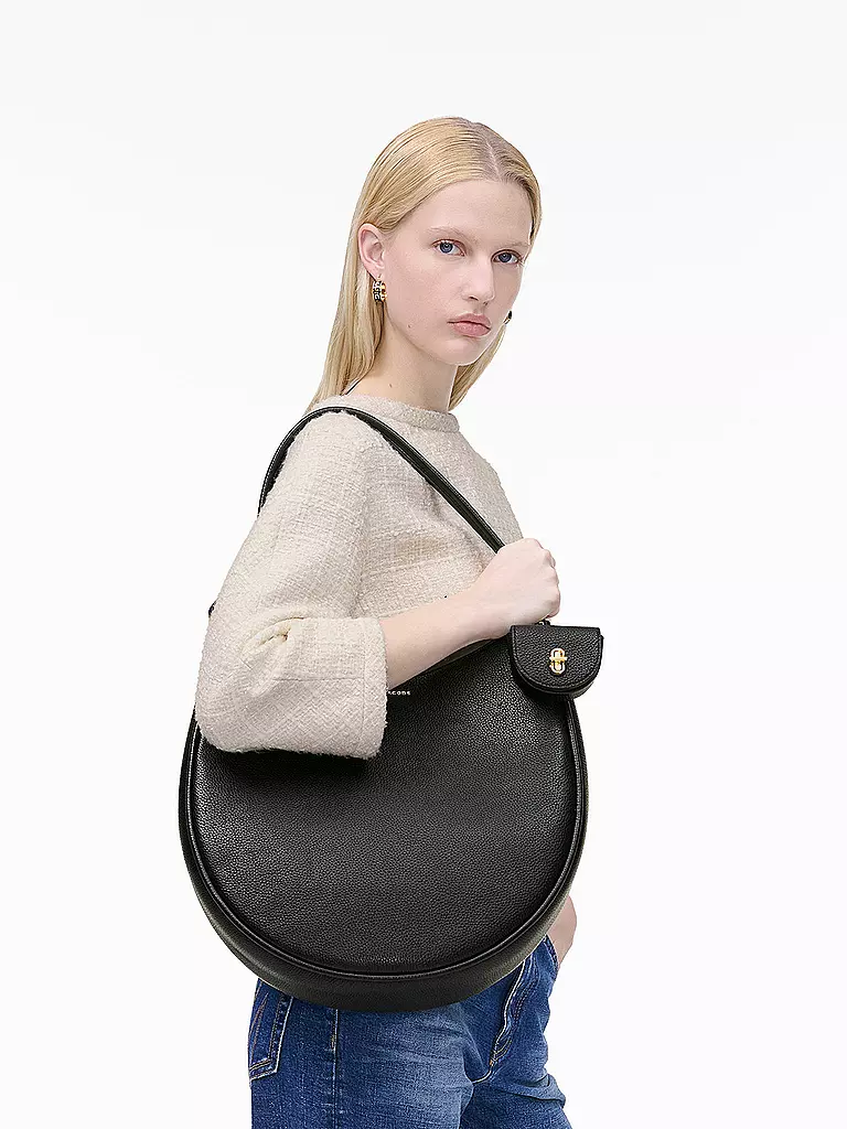 MARC JACOBS | Sac en cuir - Sac Hobo THE LARGE CRESCENT | schwarz