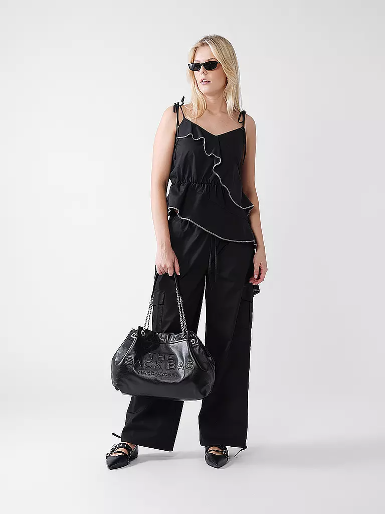 MARC JACOBS | Sac en cuir - Shopper THE LARGE CHAIN SACK | schwarz