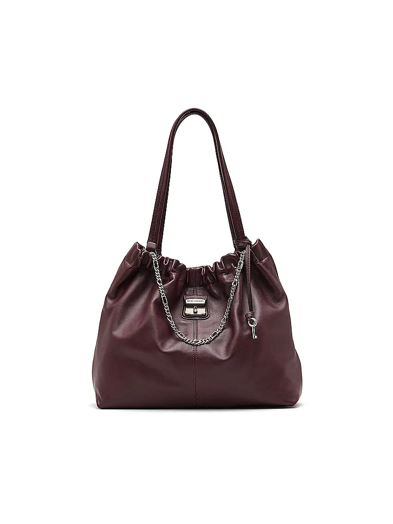 MARC JACOBS | Sac en cuir - Shopper THE TOTE | Rouge foncé