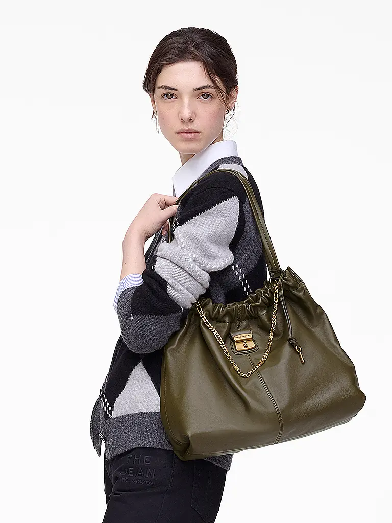 MARC JACOBS | Sac en cuir - Shopper THE TOTE | Olive