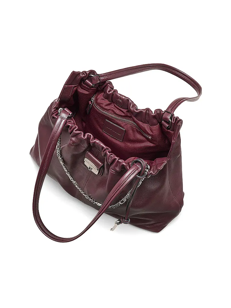 MARC JACOBS | Sac en cuir - Shopper THE TOTE | Rouge foncé