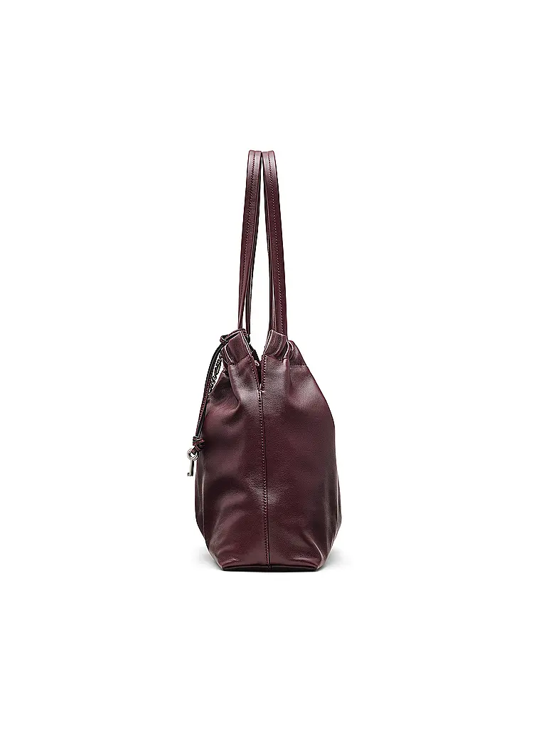 MARC JACOBS | Sac en cuir - Shopper THE TOTE | Rouge foncé