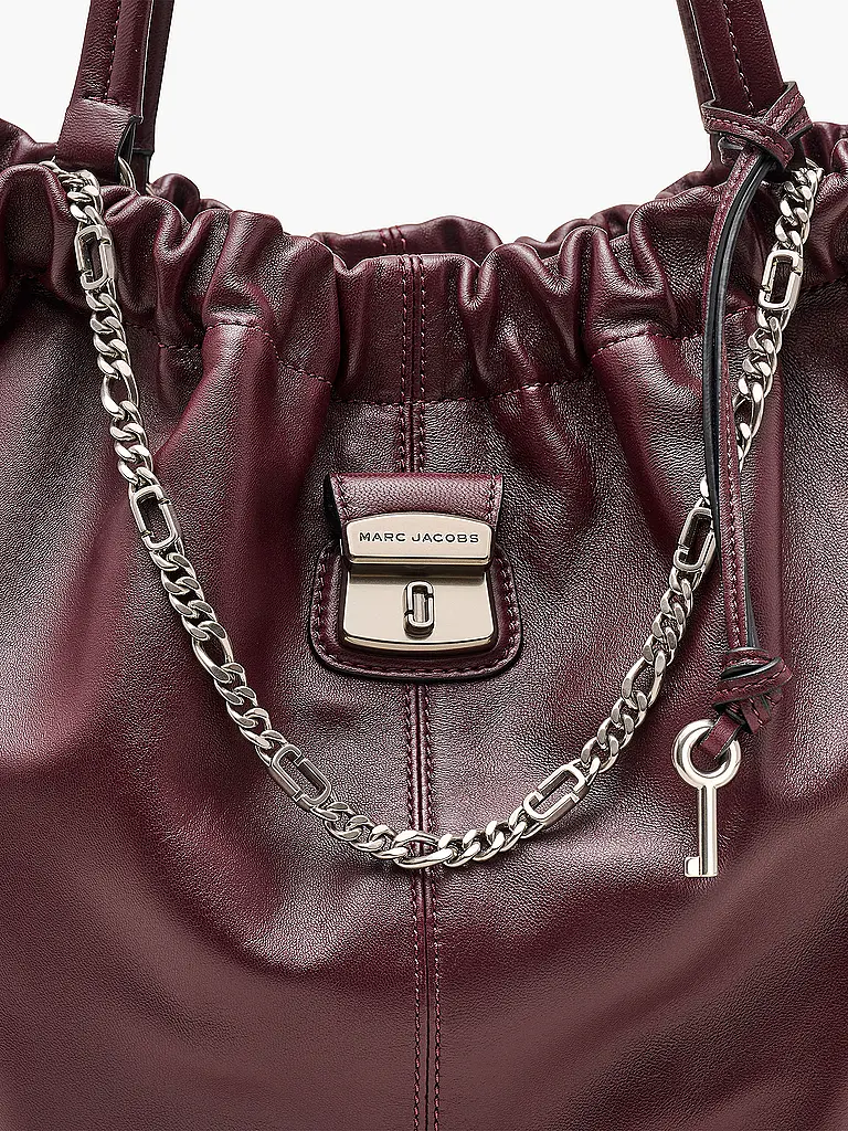 MARC JACOBS | Sac en cuir - Shopper THE TOTE | Rouge foncé