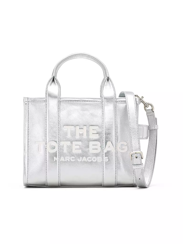 MARC JACOBS | Sac en cuir - Tote Bag THE SMALL TOTE LEATHER | Argent