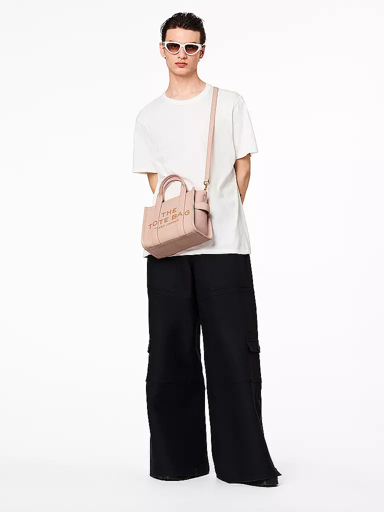 MARC JACOBS | Sac en cuir - Tote Bag THE SMALL TOTE LEATHER | rosa