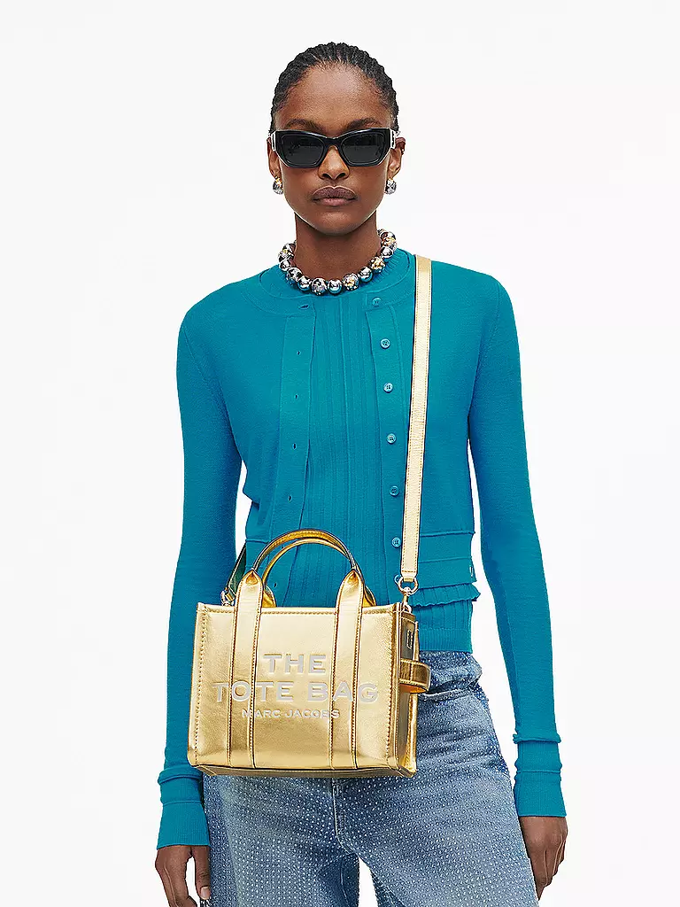 MARC JACOBS | Sac en cuir - Tote Bag THE SMALL TOTE LEATHER | Or