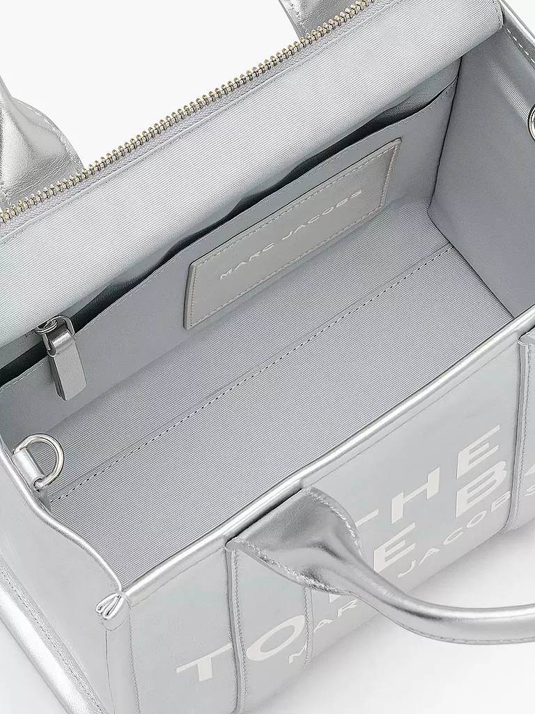 MARC JACOBS | Sac en cuir - Tote Bag THE SMALL TOTE LEATHER | Argent