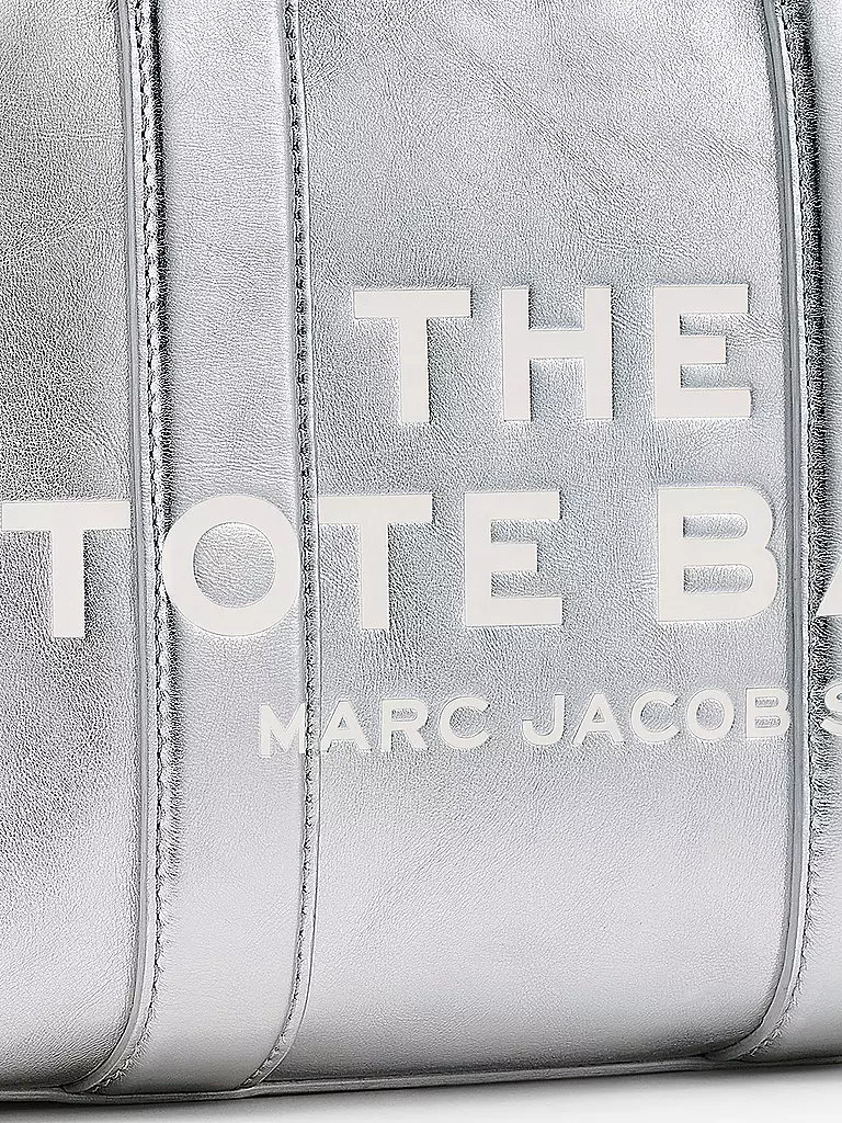 MARC JACOBS | Sac en cuir - Tote Bag THE SMALL TOTE LEATHER | Argent