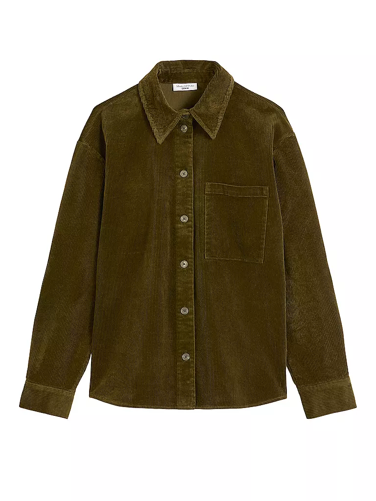 MARC O'POLO DENIM | Blouse en velours côtelé | olive