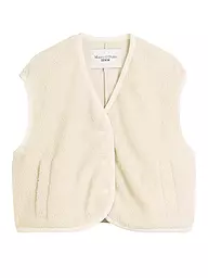 MARC O'POLO DENIM | Gilet aspect fourrure | Crème