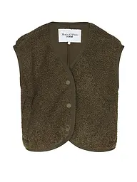 MARC O'POLO DENIM | Gilet aspect fourrure | Olive
