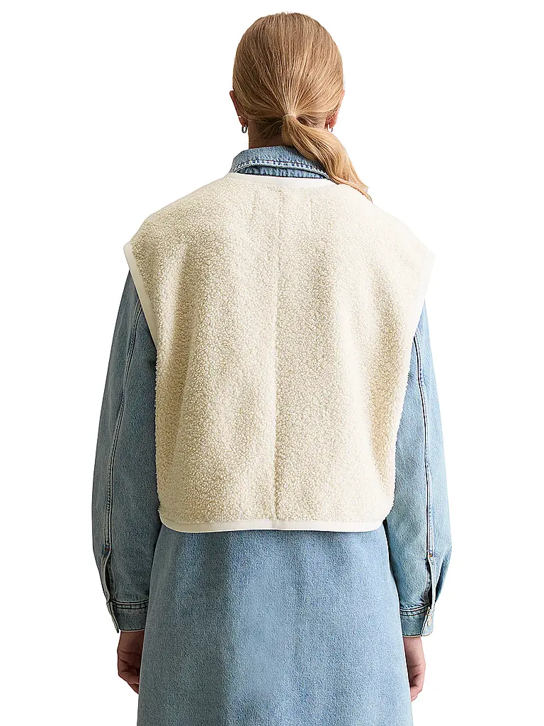 MARC O'POLO DENIM | Gilet aspect fourrure | 
