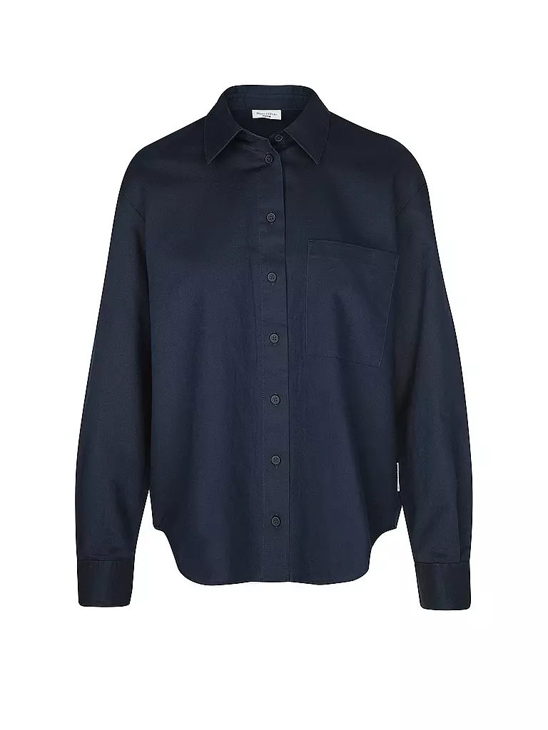 MARC O'POLO DENIM | Hemdbluse  | Bleu foncé