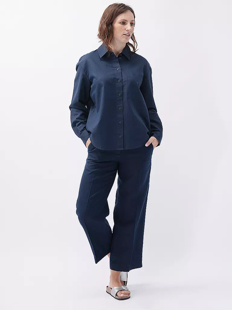 MARC O'POLO DENIM | Hemdbluse  | Bleu foncé