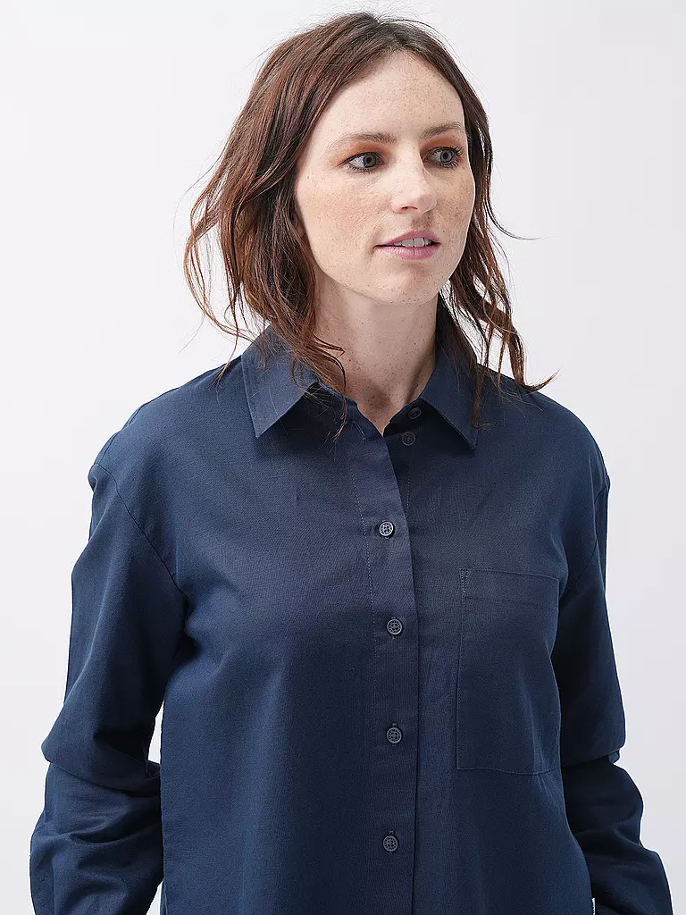 MARC O'POLO DENIM | Hemdbluse  | Bleu foncé