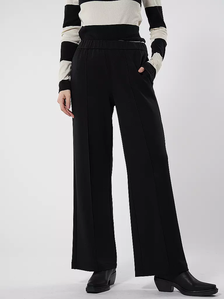 MARC O'POLO DENIM | Hose Wide Leg | Noir