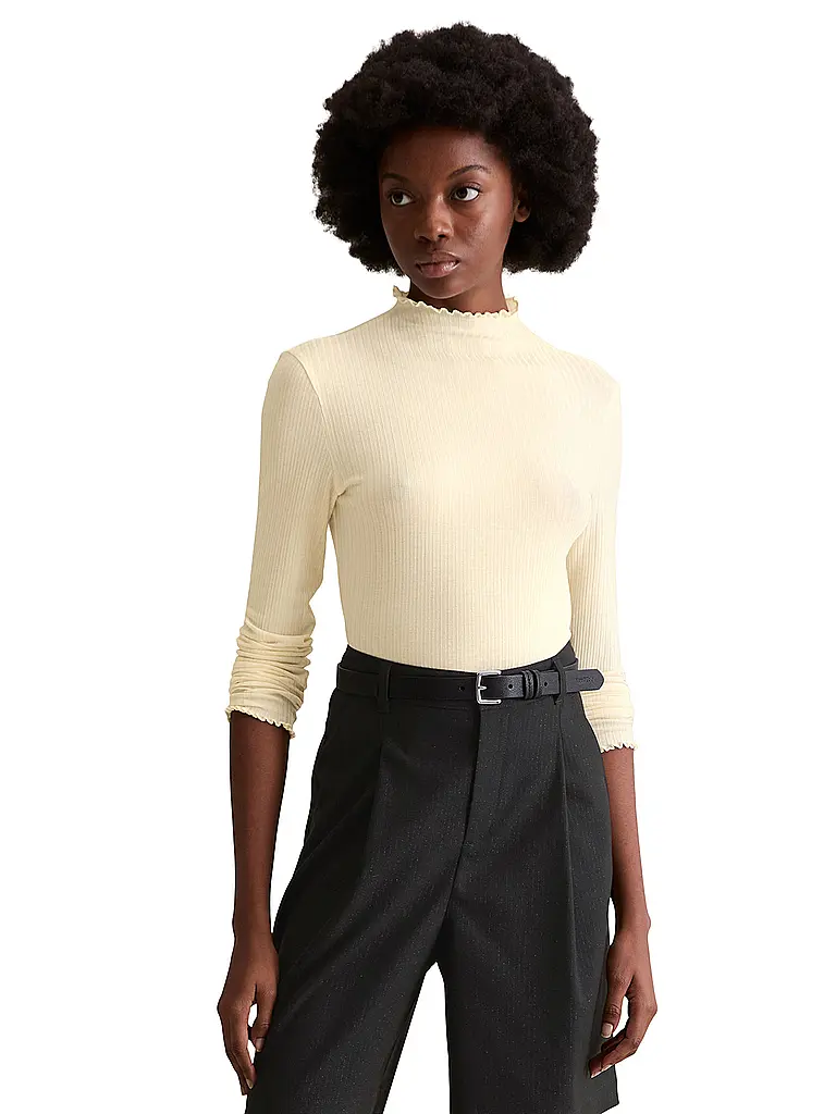 MARC O'POLO DENIM | Produktname: Langarmshirt
Marke: MARC O'POLO DENIM
Farbe: weiss
Kategorien: Mode, Damen

Ärmellänge: Langarm
Material: Jersey, Lyocell, Stretch
Kragenform: Stehkragen
Musterung: Unifarben
Passform (Oberbekleidung): Regular
Stil: Pure, Casual | 