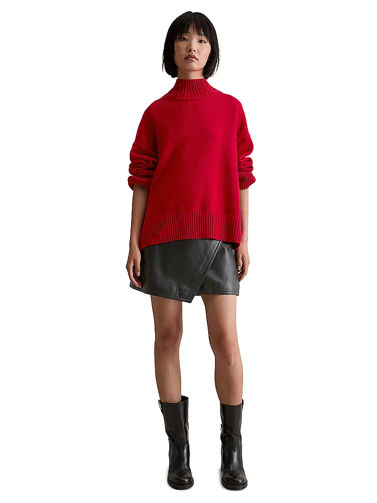 MARC O'POLO DENIM | Pull à col roulé | Rouge
