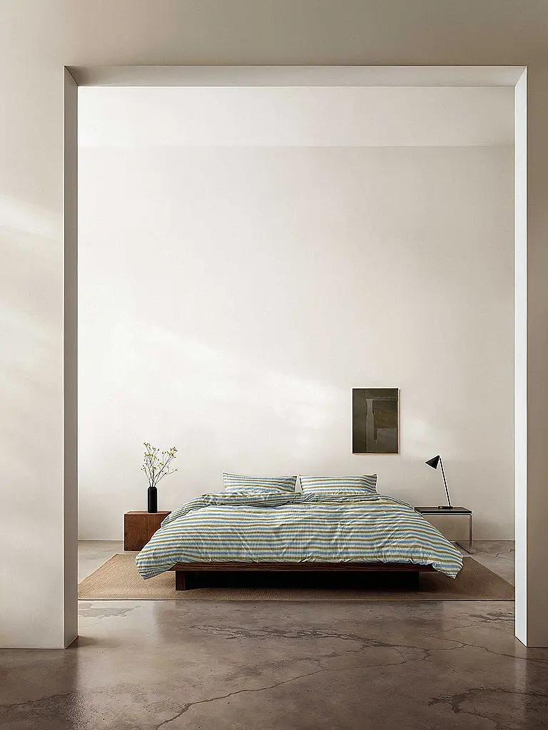 MARC O'POLO HOME | Linge de lit en flanelle OLLE 70x90cm/140x200cm Bleu denim | blau