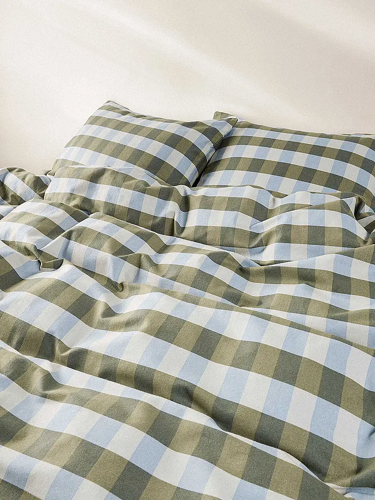 MARC O'POLO HOME | Linge de lit en flanelle OLLE 70x90cm/140x200cm Denim Blue | 