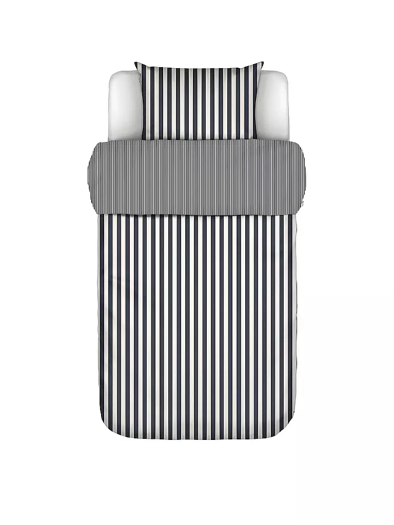 MARC O'POLO HOME | Linge de lit en satin CLASSIC STRIPE 70x90cm/140x200cm Marine | dunkelblau