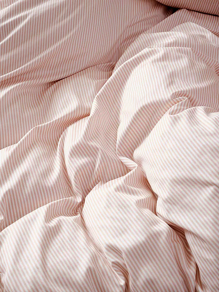 MARC O'POLO HOME | Linge de lit en satin CLASSIC STRIPE 70x90cm/140x200cm Rose Smoke | rosa