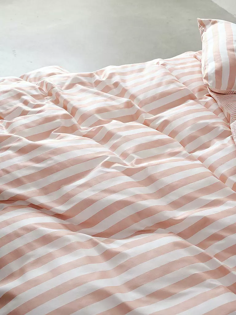 MARC O'POLO HOME | Linge de lit en satin CLASSIC STRIPE 70x90cm/140x200cm Rose Smoke | rosa
