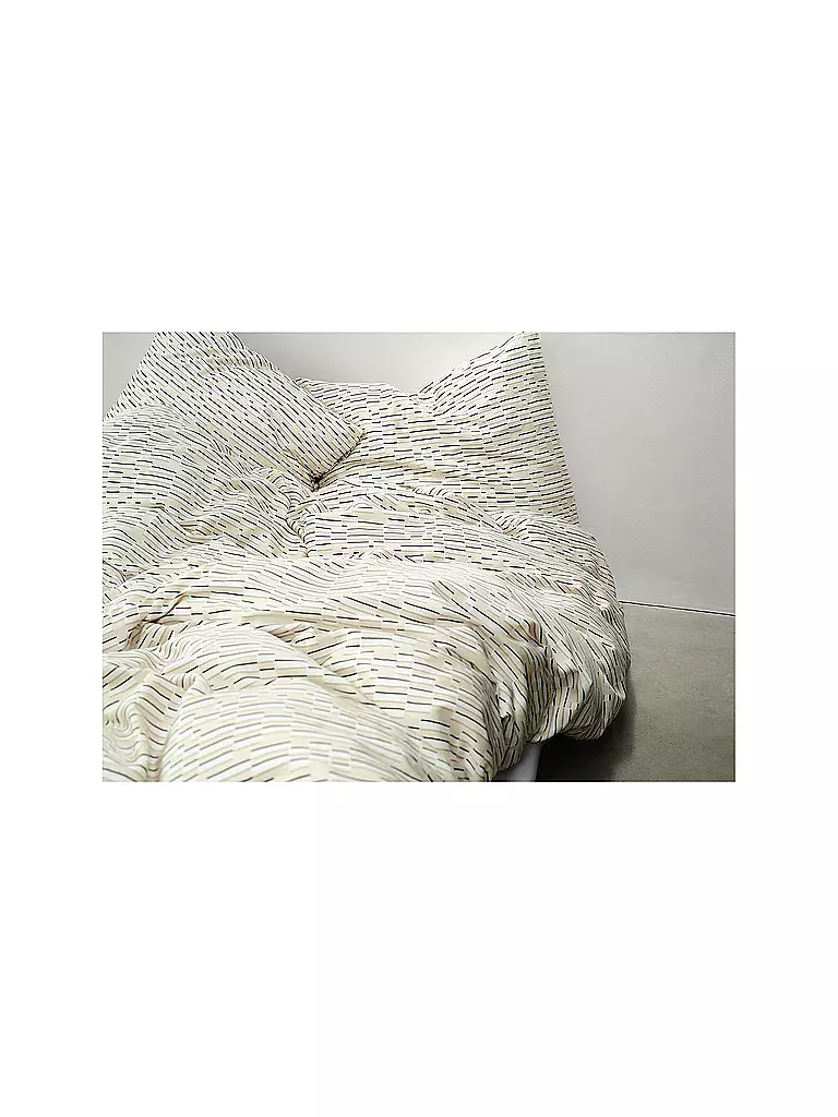 MARC O'POLO HOME | Linge de lit en satin HARPA 70x90cm/140x200cm Avoine | hellgrau