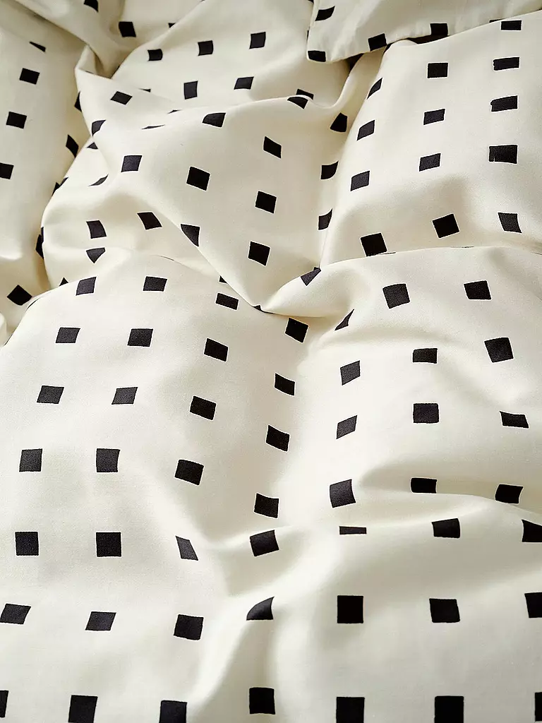 MARC O'POLO HOME | Linge de lit en satin HARPA 70x90cm/140x200cm Black | Noir