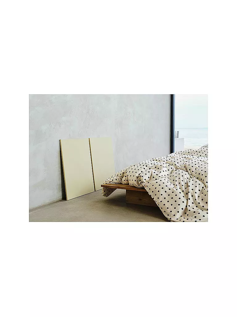 MARC O'POLO HOME | Linge de lit en satin HARPA 70x90cm/140x200cm Black | Noir