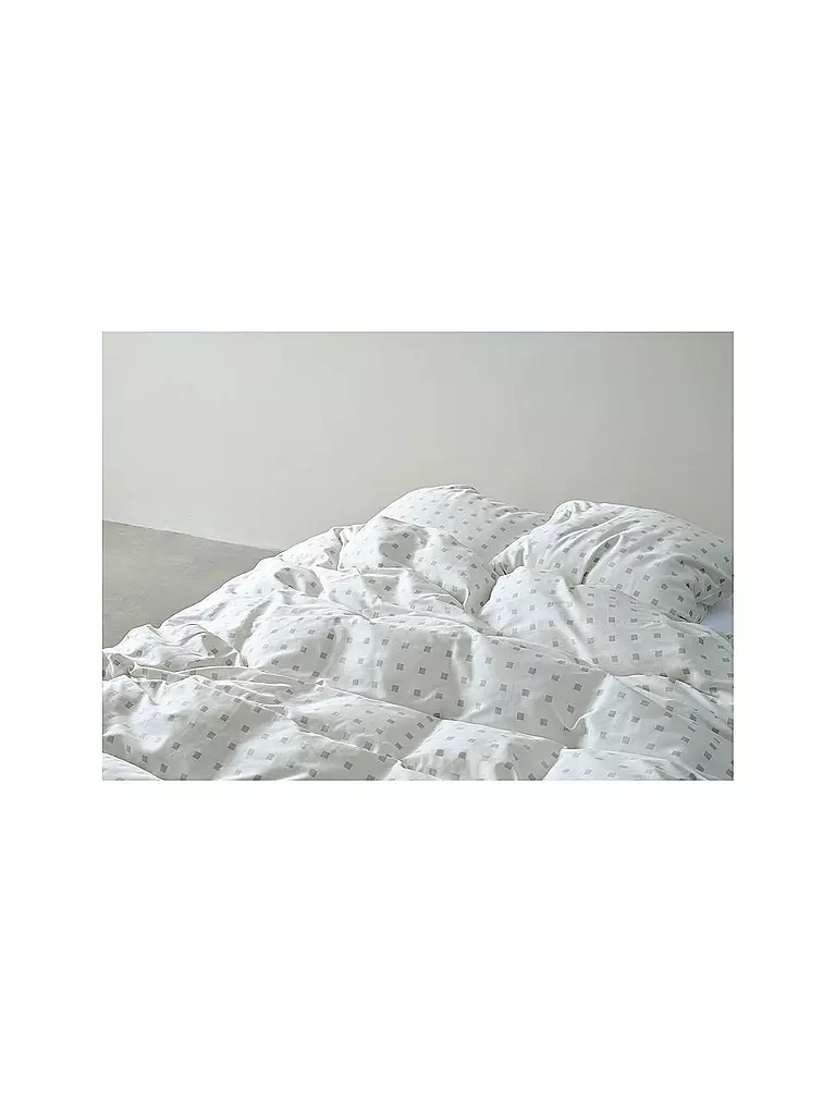 MARC O'POLO HOME | Linge de lit en satin HARPA 70x90cm/140x200cm Grey Mist | Gris clair