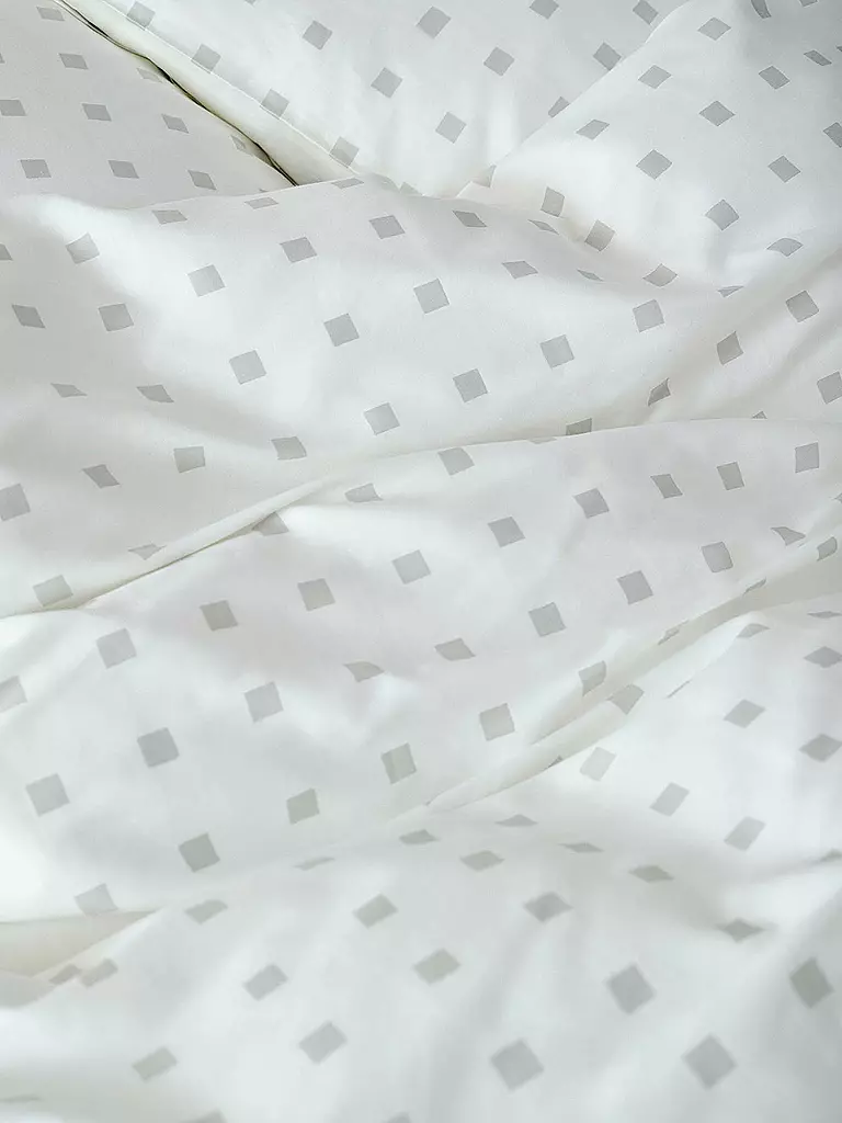 MARC O'POLO HOME | Linge de lit en satin HARPA 70x90cm/140x200cm Grey Mist | Gris clair