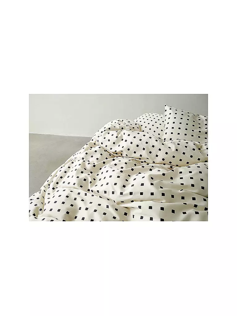 MARC O'POLO HOME | Linge de lit en satin HARPA 70x90cm/140x200cm Noir | 