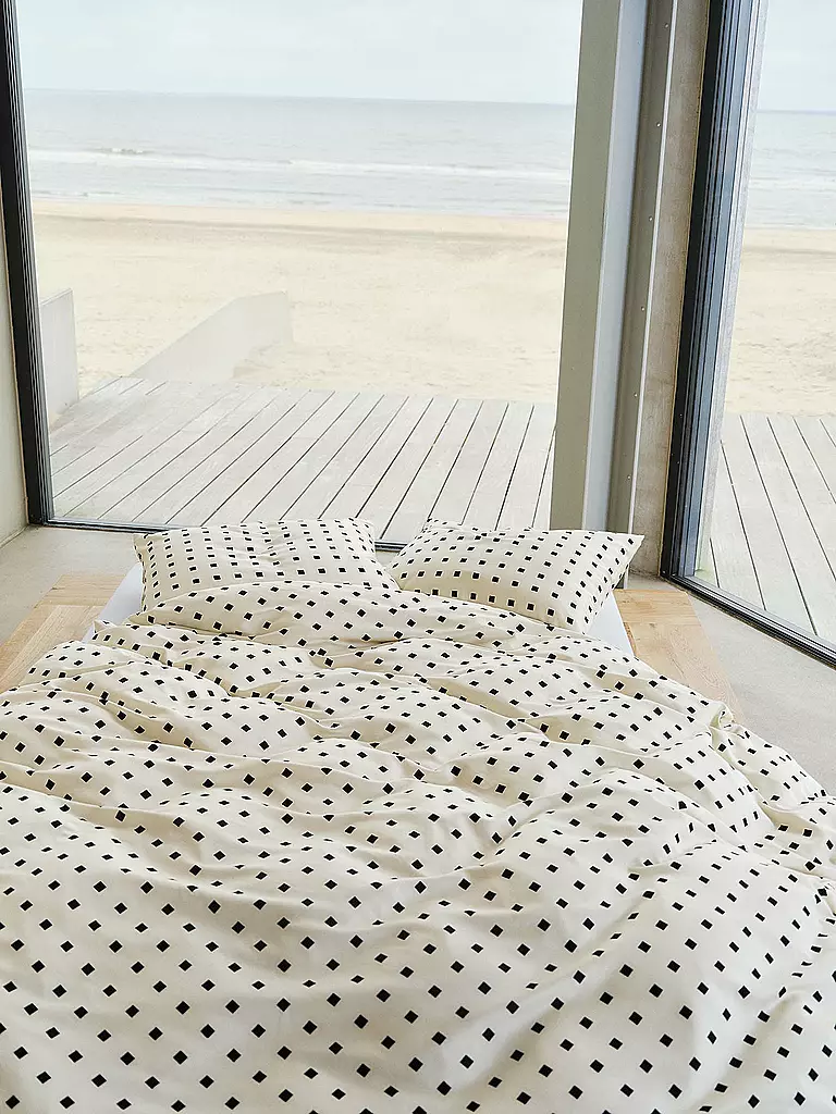 MARC O'POLO HOME | Linge de lit en satin HARPA 70x90cm/140x200cm Noir | 