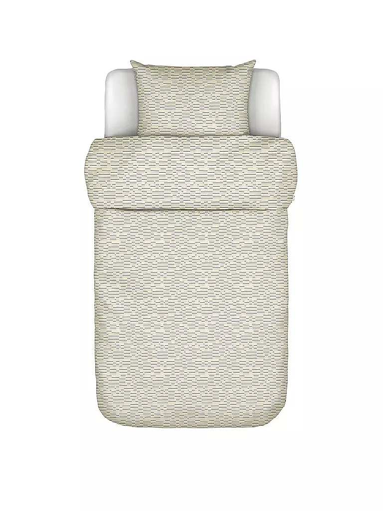 MARC O'POLO HOME | Linge de lit en satin HARPA 70x90cm/140x200cm Oatmeal | Gris clair