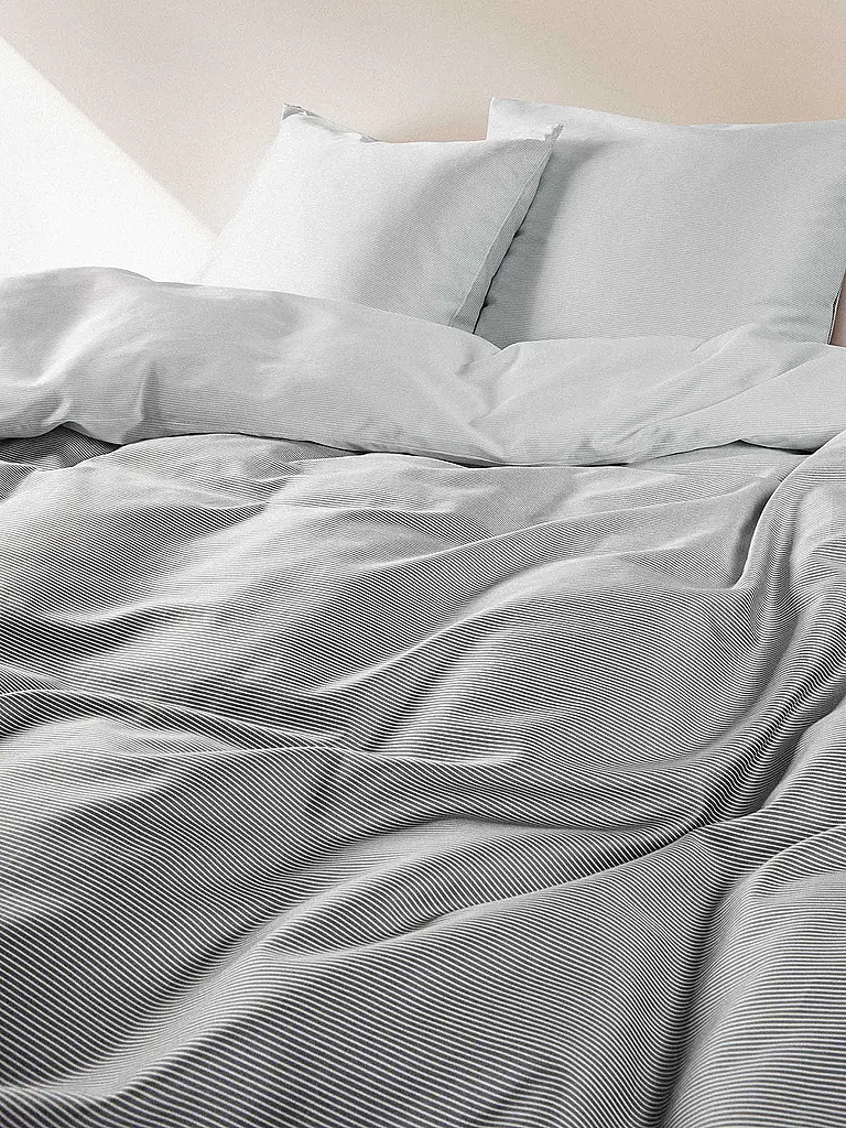 MARC O'POLO HOME | Linge de lit en satin JORN 70x90cm/140x200cm Anthracite | grau