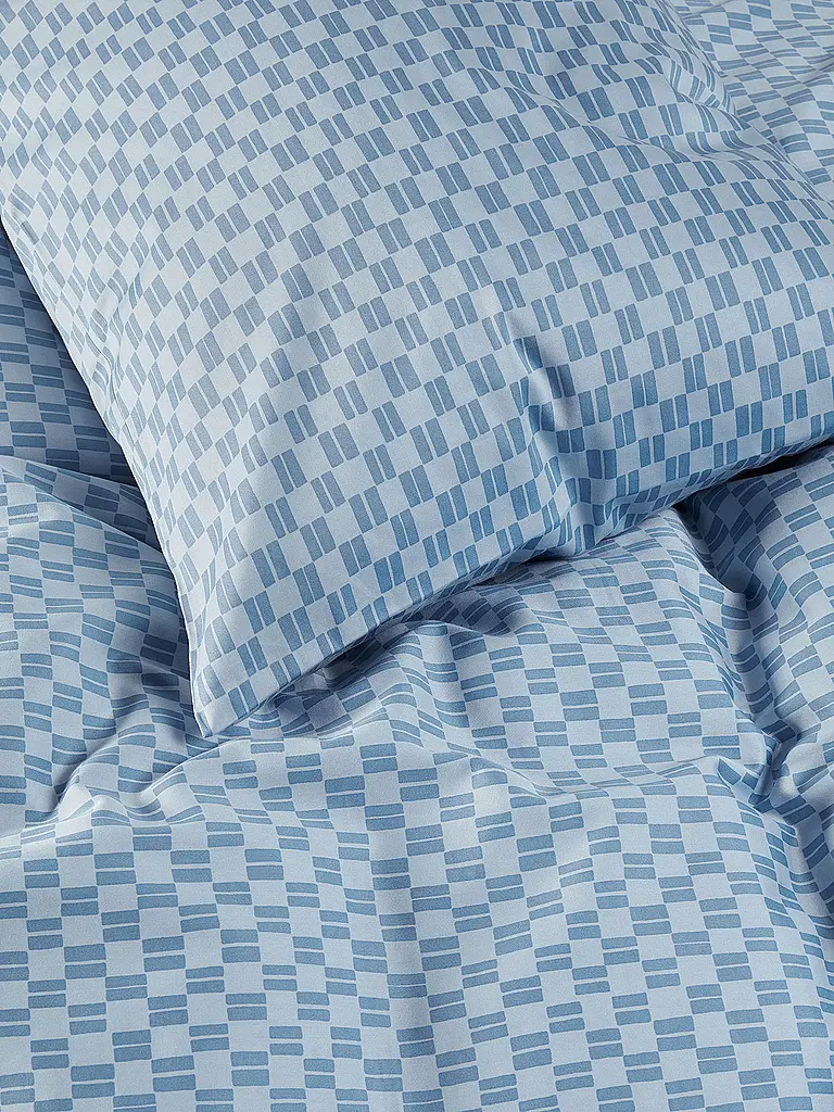 MARC O'POLO HOME | Linge de lit en satin SVEA 70x90cm/140x200cm Bleu Calme | 