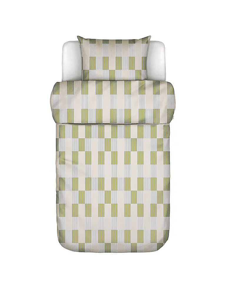 MARC O'POLO HOME | Linge de lit en satin SVERRE 70x90cm/140x200cm Bright Pea | olive