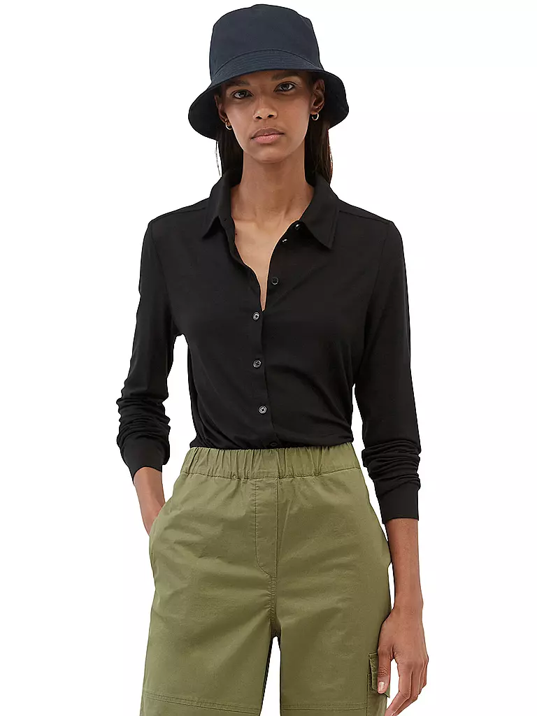 MARC O'POLO | Blouse en jersey | schwarz