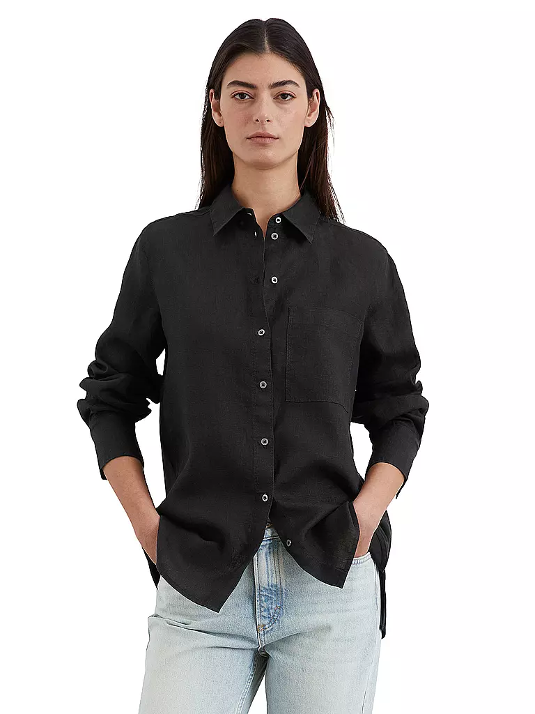 MARC O'POLO | Blouse en lin | schwarz