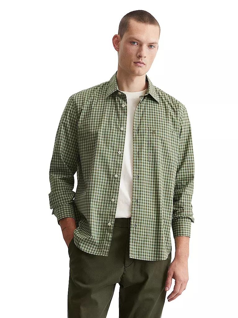 MARC O'POLO | Chemise coupe droite | grün